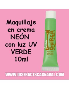 TUBO MAQUILLAJE CREMA FLIDO NEON FLUOR LUZ UV 10ml 2