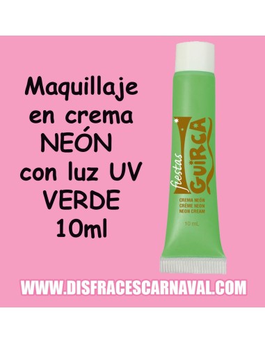 TUBO MAQUILLAJE CREMA FLIDO NEON FLUOR LUZ UV 10ml
