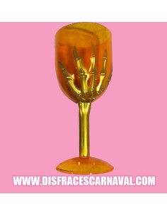 COPA 18cm NARANJA MANO ORO