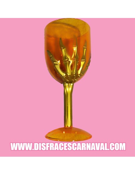 COPA 18cm NARANJA MANO ORO
