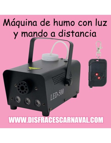 MAQUINA DE HUMO ELECTRICA CON LUZ Y MANDO A...