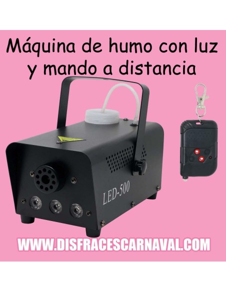 MAQUINA DE HUMO ELECTRICA CON LUZ Y MANDO A DISTANCIA