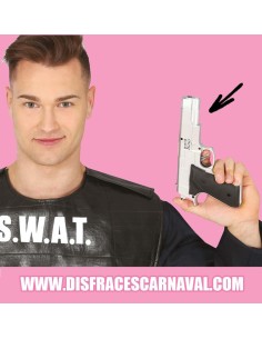 PISTOLA COLT 45 PLATA Y CULATA NG