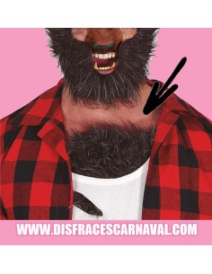 PELO EN PECHO CASTAÑO HOMBRE LOBO, CHULO MACARRA,.....