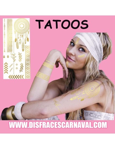 TATOOS DORADOS HIPPIES IBICENCOS