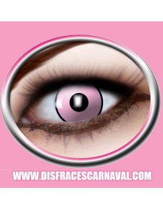 PAR LENTILLAS ROSAS CON BORDE NEGRO PINK MANSON 3meses...