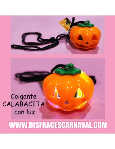 COLLAR CON CALABAZA PLASTICO LUZ