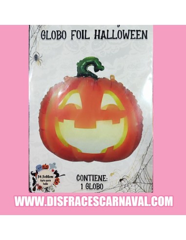 GLOBO FOIL CALABAZA 54,5x66cm