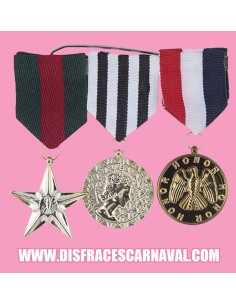 SET 3 CONDECORACIONES MILITARES 2