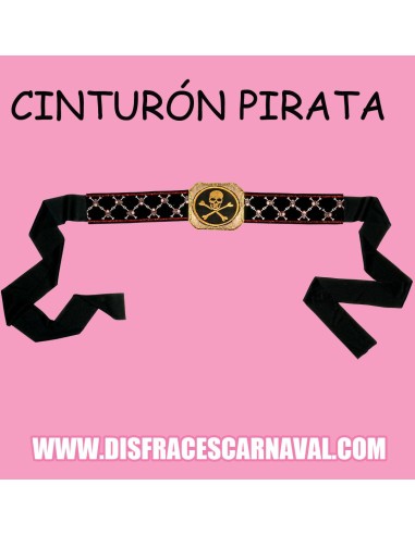 CINTURON PIRATA ESTAMPADO