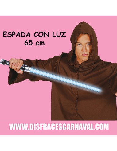 ESPADA LASER C/LUZ "AZUL" 65cm