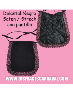 DELANTAL NG  RASETE  CON PUNTILLA