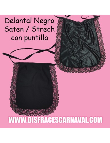DELANTAL NG  RASETE  CON PUNTILLA