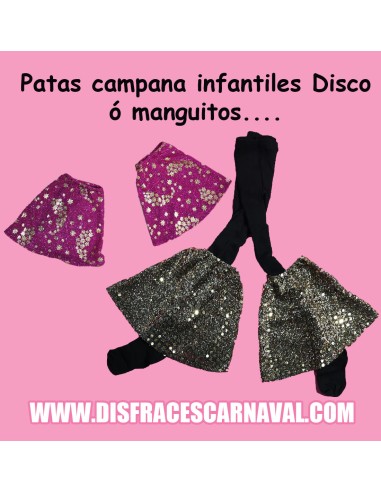 PATAS DE CAMPANA DISCO LENTEJUELAS INF