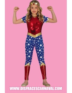 SUPERHEROINA MUJER MARAVILLA INFANTIL