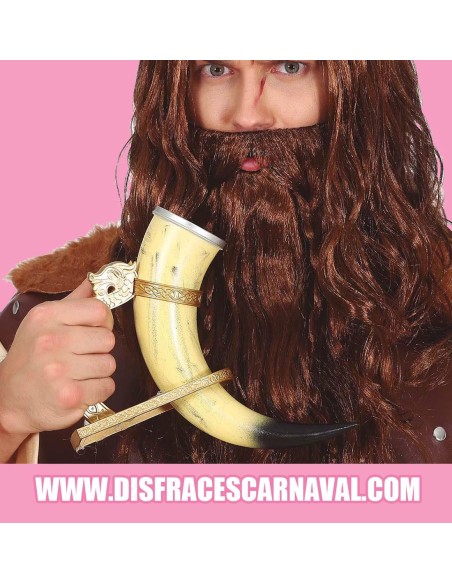CUERNO VIKINGO PARA BEBER CON SOPORTE