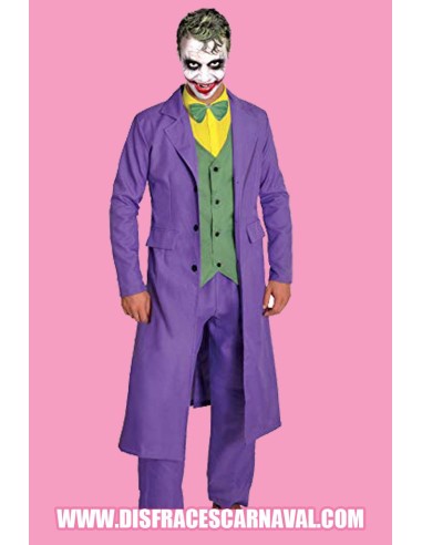 JOKER TRAJE MORADO Y CHALECO VERDE CON LICENCIA