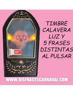 TIMBRE PUERTA CON ESPEJO, LUZ Y 5 FRASES