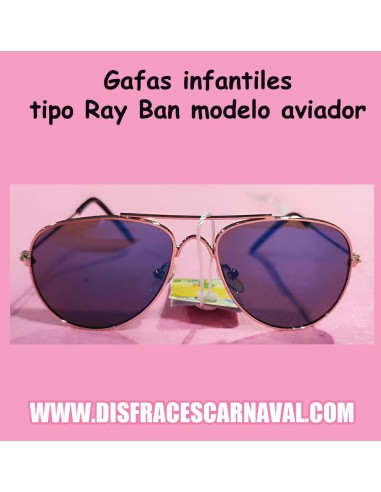 GAFAS AVIADOR RAYBAN CRISTAL AZULADO INF