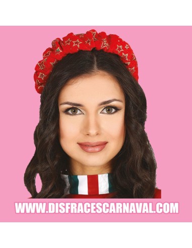DIADEMA ROJA NAVIDEÑA
