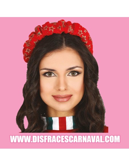 DIADEMA ROJA NAVIDEÑA
