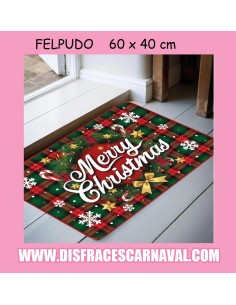 FELPUDO NAVIDEÑO Merry Christmas 60x40cm