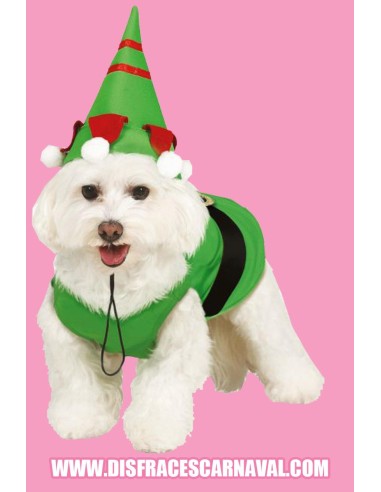 PERRO-ELFO VERDE NAVIDEÑO