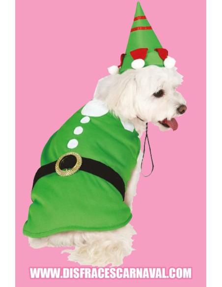 PERRO-ELFO VERDE NAVIDEÑO