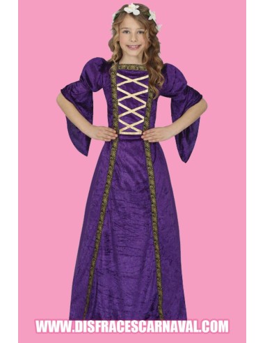 DAMA MEDIEVAL PURPURA INFANTIL