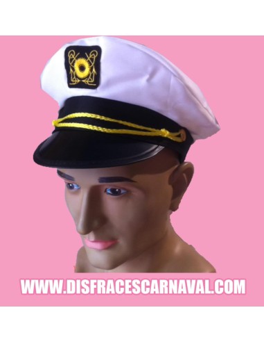 GORRA CAPITAN MARINO ESCUDO SALVAVIDAS
