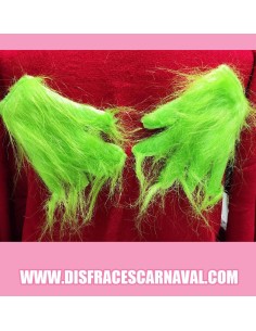 GUANTES EL GRINCH PELO VERDE INFANTILES 2
