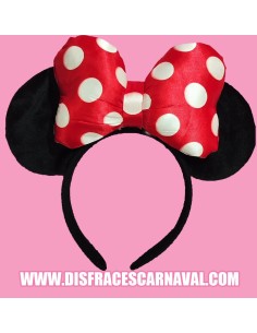 DIADEMA MINNIE CON LAZO GIGANTE GORDITO LUNARES 2