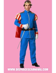 PRINCIPE AZUL DE CUENTO CON CAPA ROJA