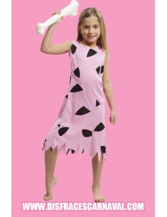CAVERNICOLA VESTIDO ROSA TROGLODITA 3-4 años