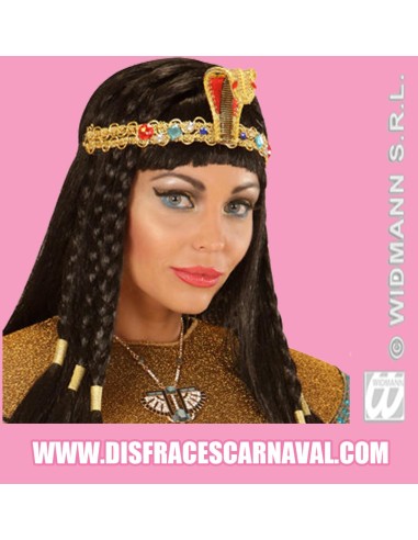 TOCADO EGIPCIA CLEOPATRA SERPIENTE "CON PIEDRAS"