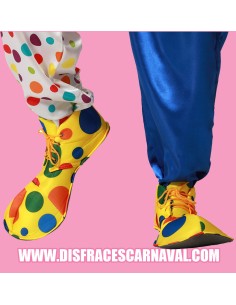 ZAPATOS PAYASO TELA ESPUMADA LUNARES