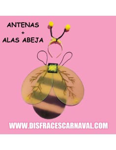 SET ALAS DE ABEJA 45x41cm + ANTENAS