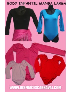 Malla Body Infantil manga larga