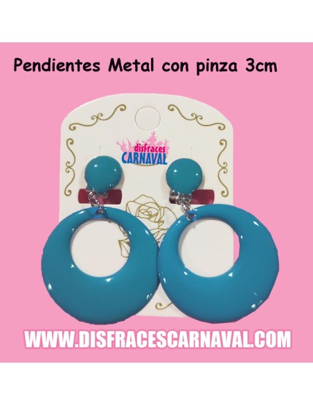 PEND. ARO METAL PINZA (3cm diámetro aro)