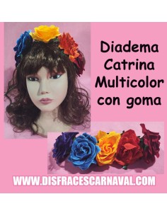 CINTA ELÁSTICA CON FLORES MULTICOLOR KATRINA
