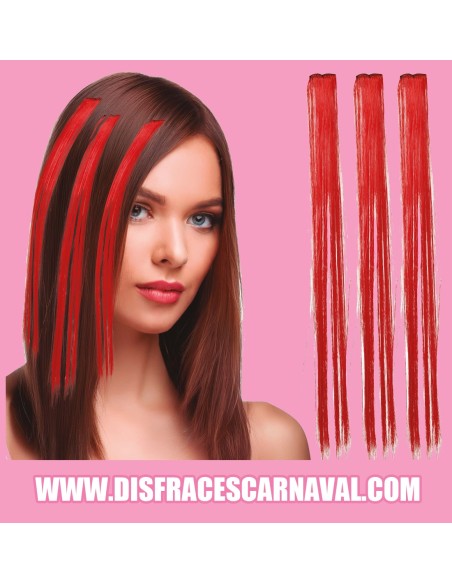 EXTENSIONES LISAS 3 CLIPS COLORES 50cm