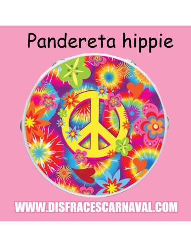 PANDERETA HIPPIE 17cm