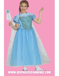 PRINCESA DEL HIELO CAPA Y MANGAS FAROL