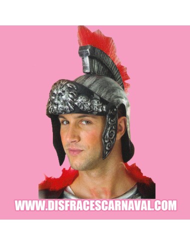 CASCO ROMANO AD PLATA ENVEJECIDO CEPILLO
