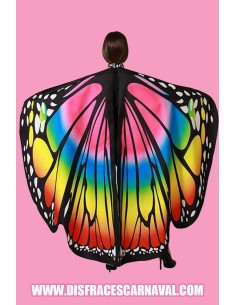 ALAS MARIPOSA TELA MULTICOLOR AD 160X140cm