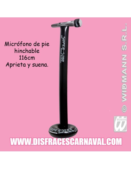 Micrófono de pie hinchable 116cm