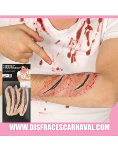 CICATRICES LATEX 4uds ARAÑAZOS