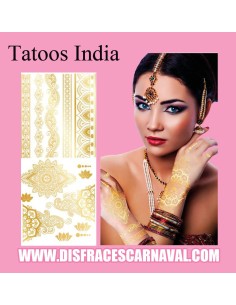 TATUAJES CORPORALES ORIENTALES  DORADOS