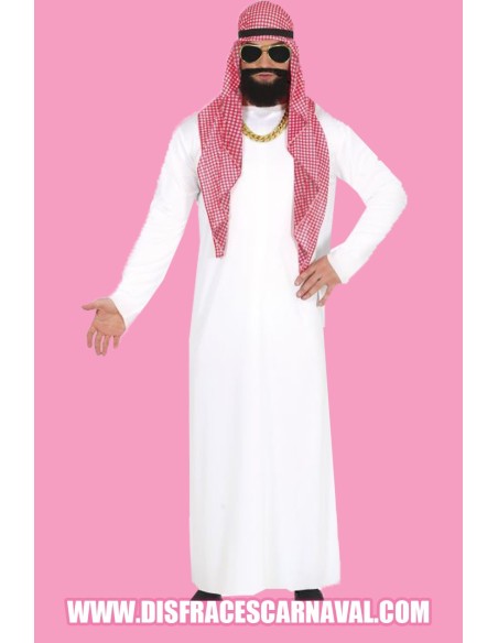 EMIR BLANCO CON PAÑUELO BL-RJ O KEFFIYEH PALESTINO