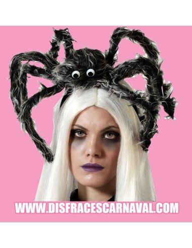DIADEMA ARAÑA GIGANTE VIUDA NEGRA